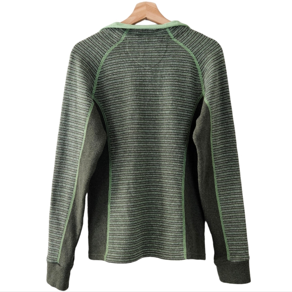 KUHL Chianti Fleece Lined Wool Blend Green Womens Half Zip Pullover Jacket - Picture 2 of 7